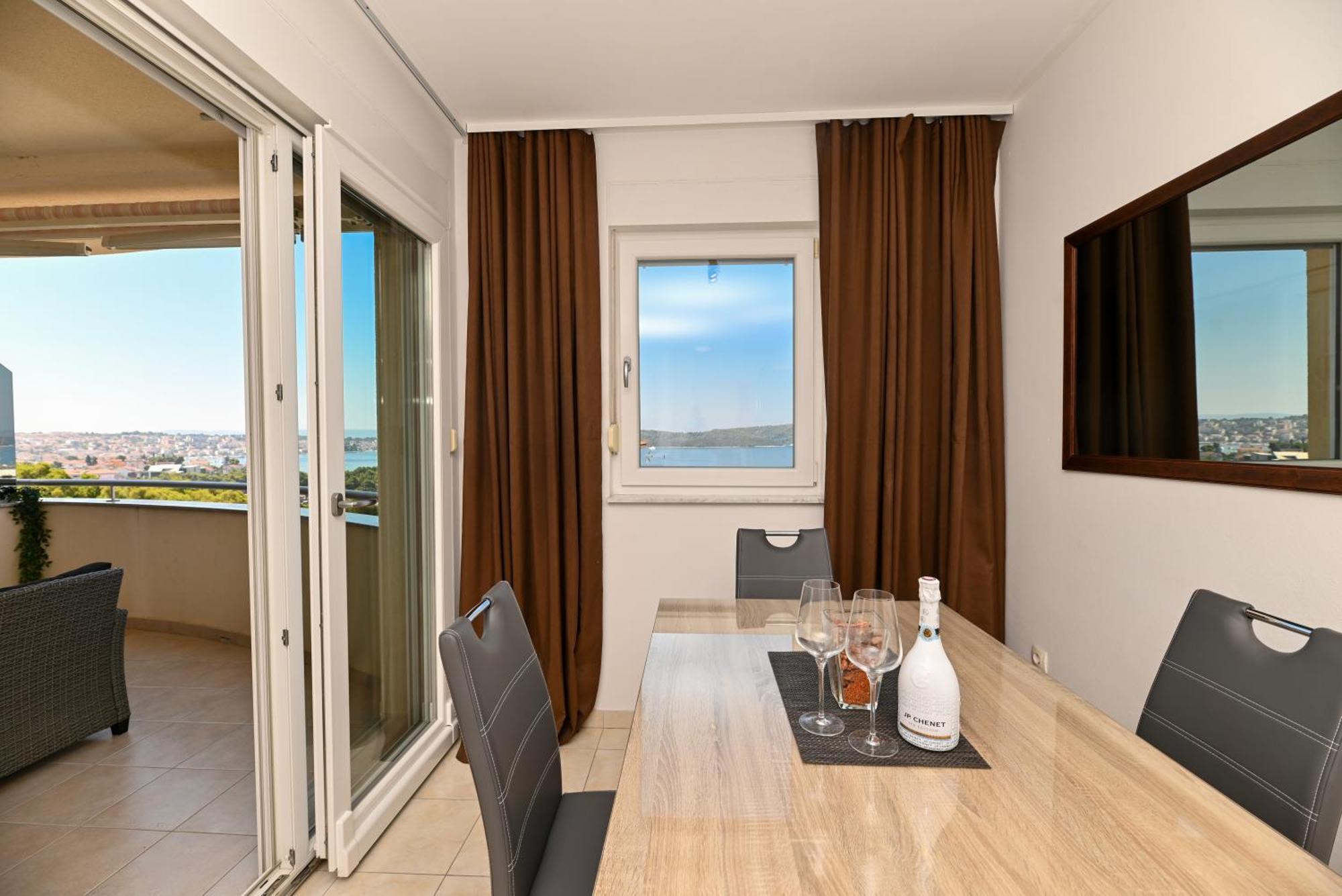 Sunny Place With Sea View Trogir Bagian luar foto