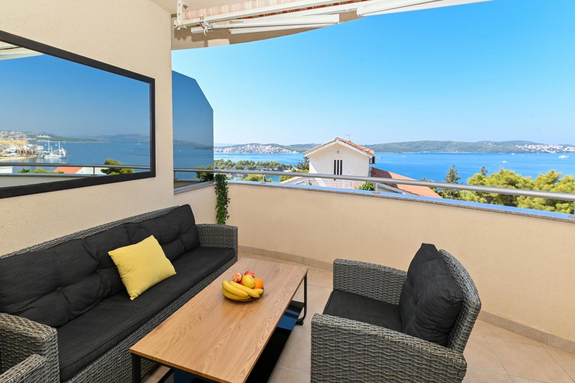 Sunny Place With Sea View Trogir Bagian luar foto
