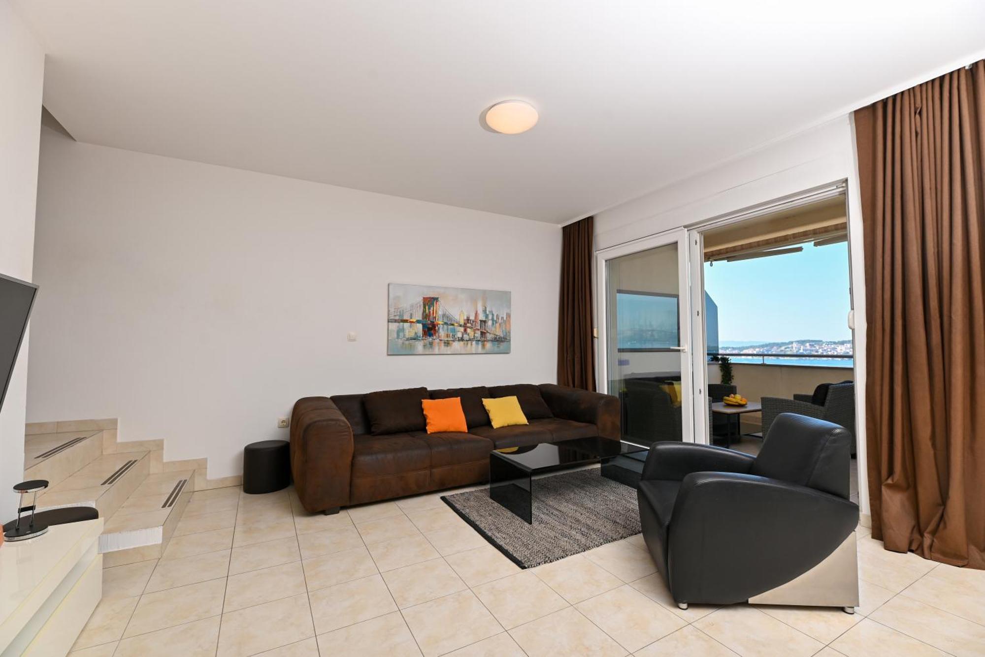 Sunny Place With Sea View Trogir Bagian luar foto