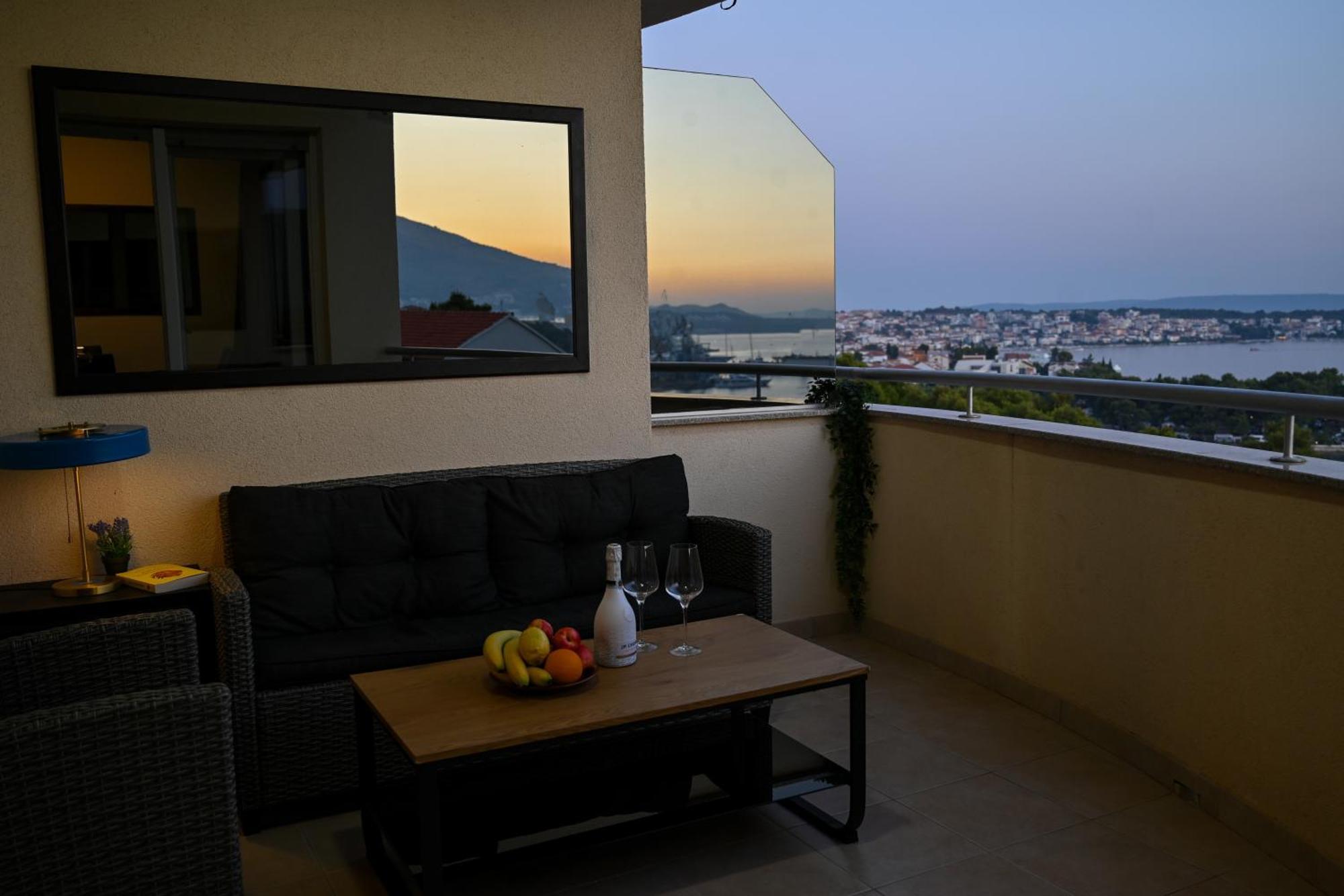 Sunny Place With Sea View Trogir Bagian luar foto