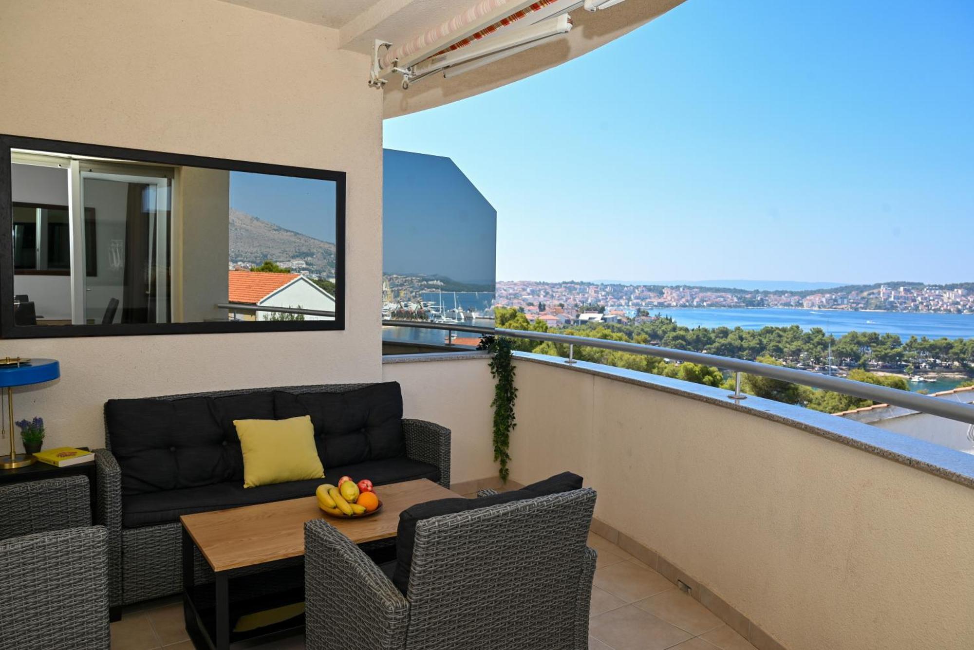 Sunny Place With Sea View Trogir Bagian luar foto