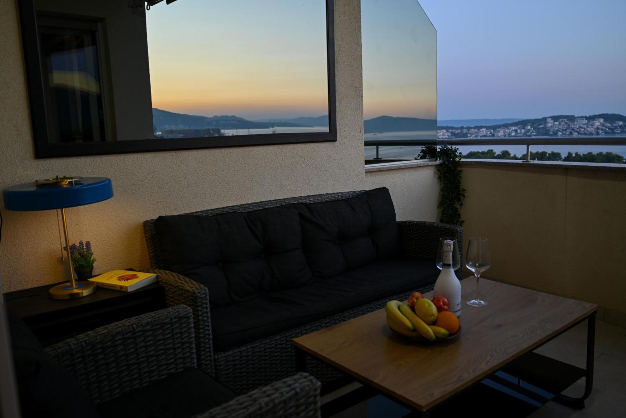 Sunny Place With Sea View Trogir Bagian luar foto