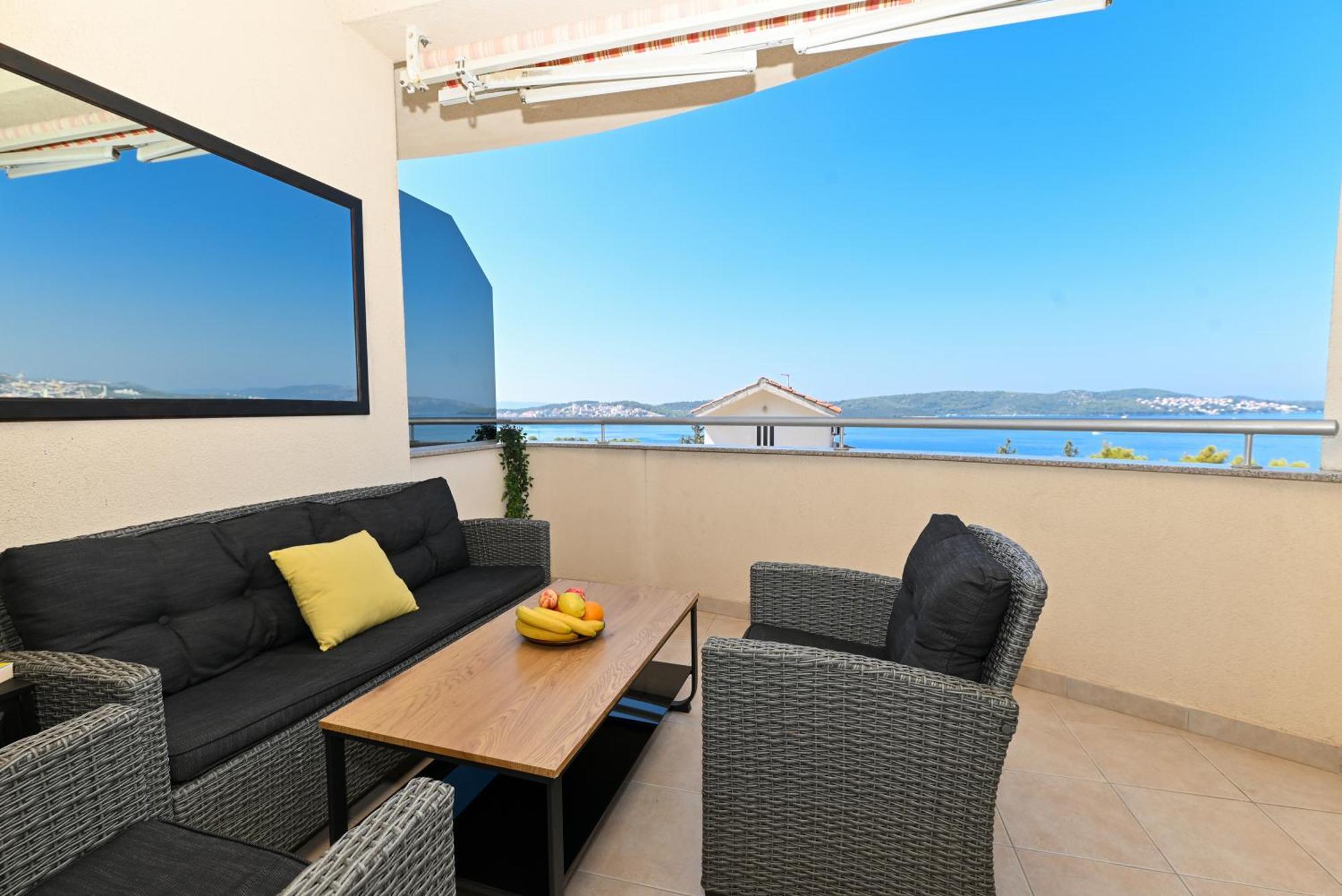 Sunny Place With Sea View Trogir Bagian luar foto