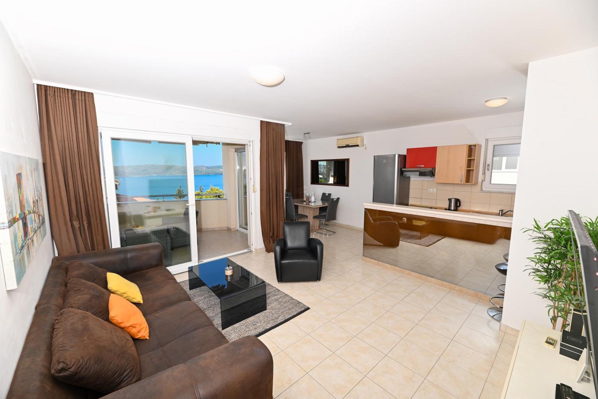 Sunny Place With Sea View Trogir Bagian luar foto