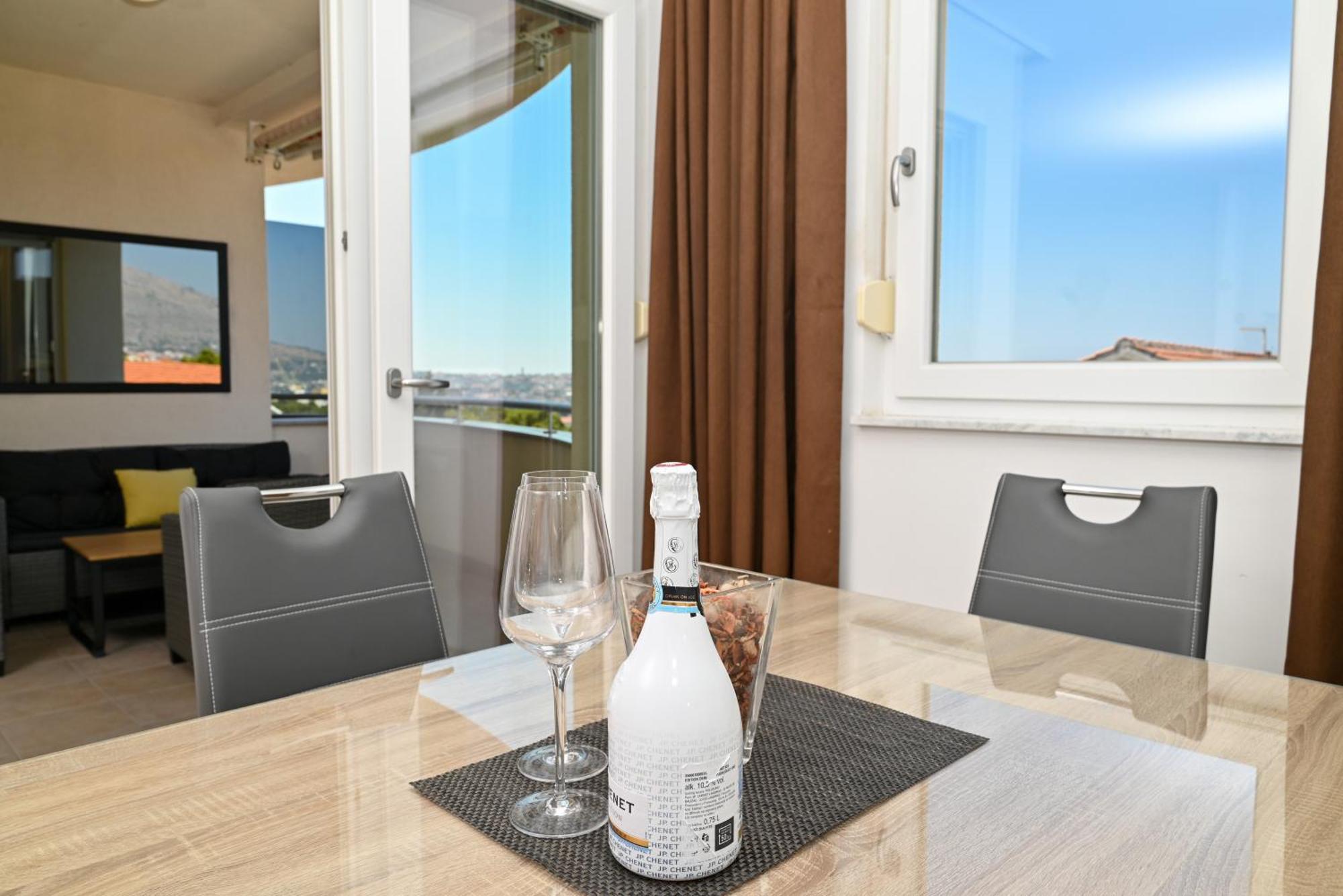 Sunny Place With Sea View Trogir Bagian luar foto